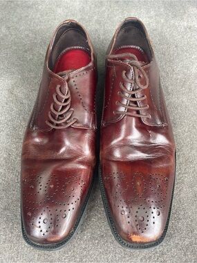 Men's Belvedere Brown Lace Up Dress Shoes - Size 9.5